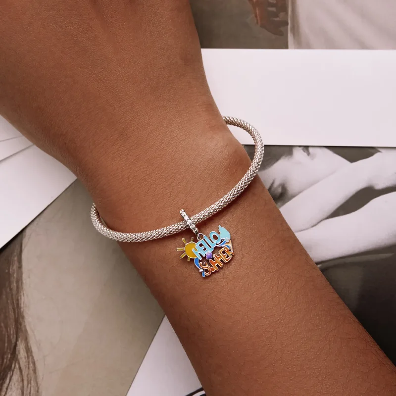 (image for) PANDORA Style Hello Summer Sign Dangle Charm - SCC2222 - View 6