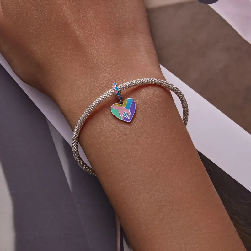 (image for) PANDORA Style Holding Hands With Love Dangle Charm - SCC2220 - View 6