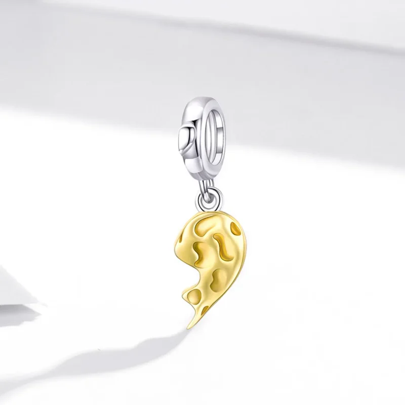 (image for) PANDORA Style Intimacy - Half Heart Dangle Charm - BSC465 - View 2
