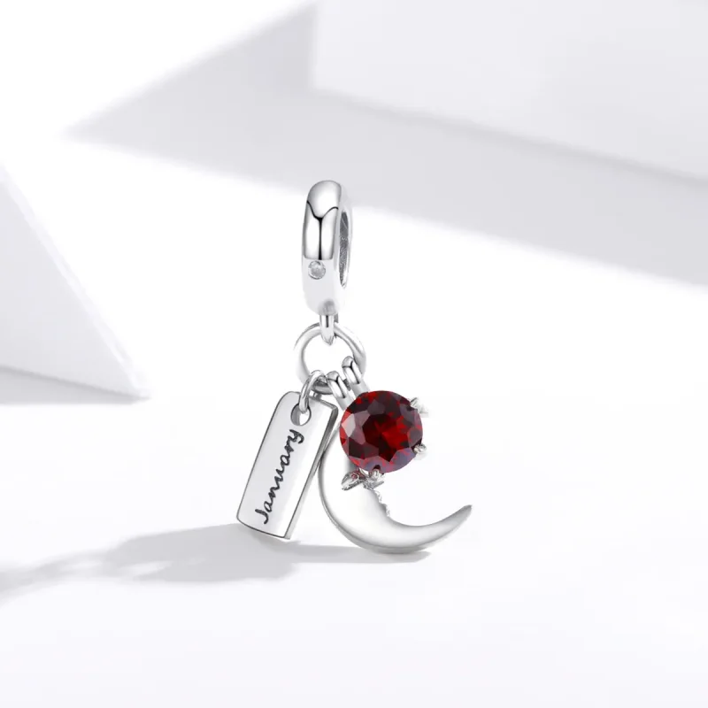 (image for) PANDORA Style January Birthstone Dangle Charm - SCC1719 - View 2