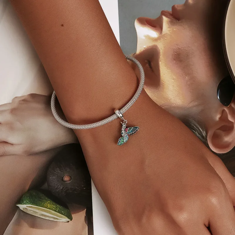 (image for) PANDORA Style Kingfisher Dangle Charm - SCC2126 - View 5