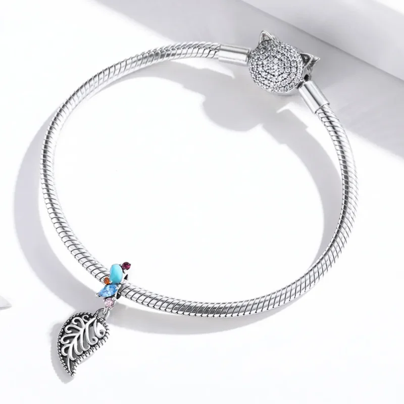 (image for) PANDORA Style Style Leaves Dangle Charm - BSC455 - View 3