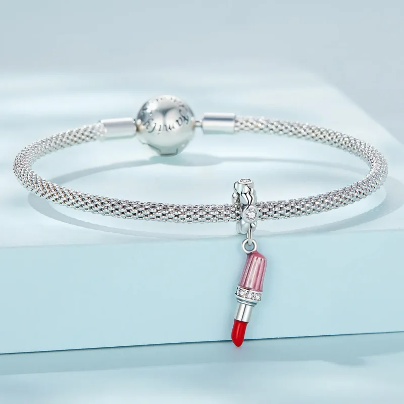 (image for) PANDORA Style Lipstick Dangle Charm - SCC2390 - View 3