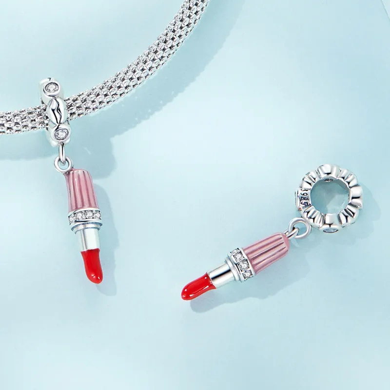 (image for) PANDORA Style Lipstick Dangle Charm - SCC2390 - View 4