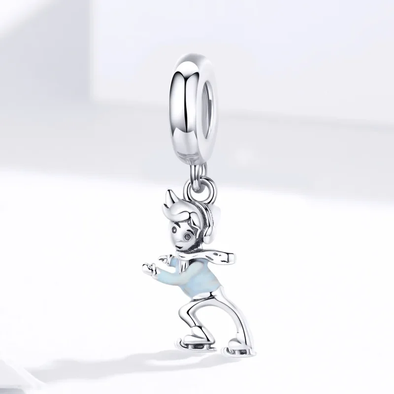 (image for) PANDORA Style Little Boy Skiing Dangle Charm - SCC1352 - View 3