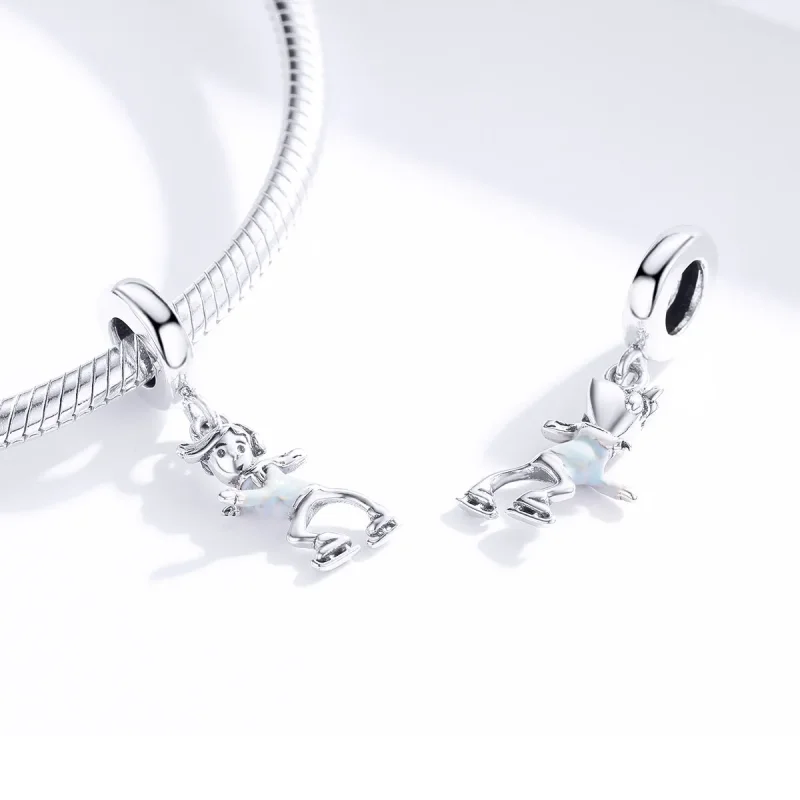 (image for) PANDORA Style Little Boy Skiing Dangle Charm - SCC1352 - View 4