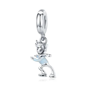 (image for) PANDORA Style Little Boy Skiing Dangle Charm - SCC1352