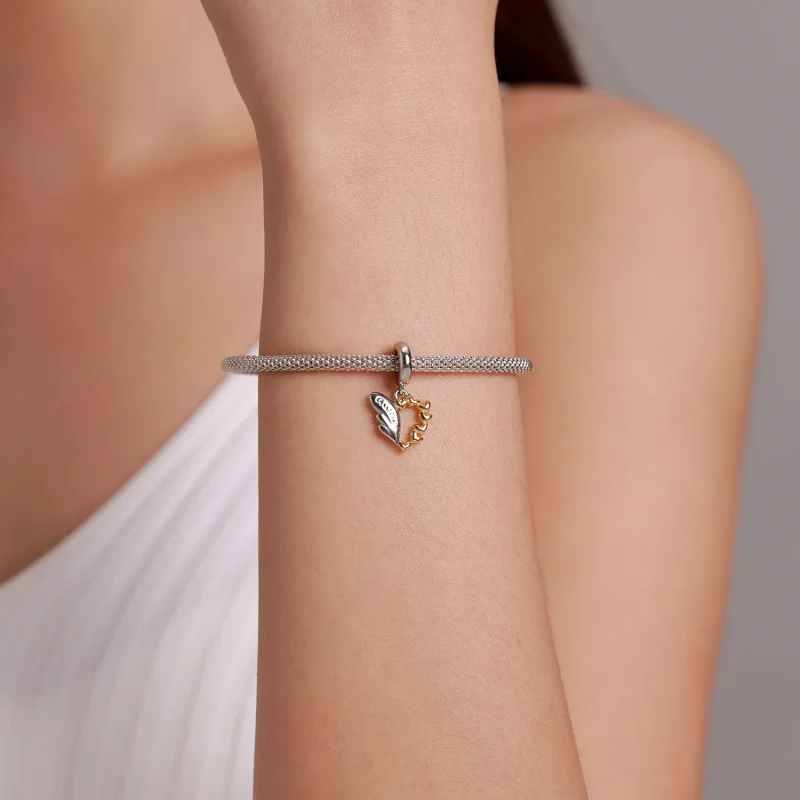 (image for) PANDORA Style Lucky Wings Dangle Charm - BSC504 - View 5