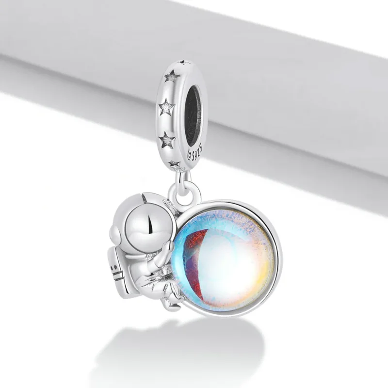 (image for) PANDORA Style Lunar Astronaut Dangle Charm - BSC581 - View 2
