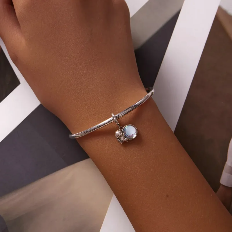 (image for) PANDORA Style Lunar Astronaut Dangle Charm - BSC581 - View 5