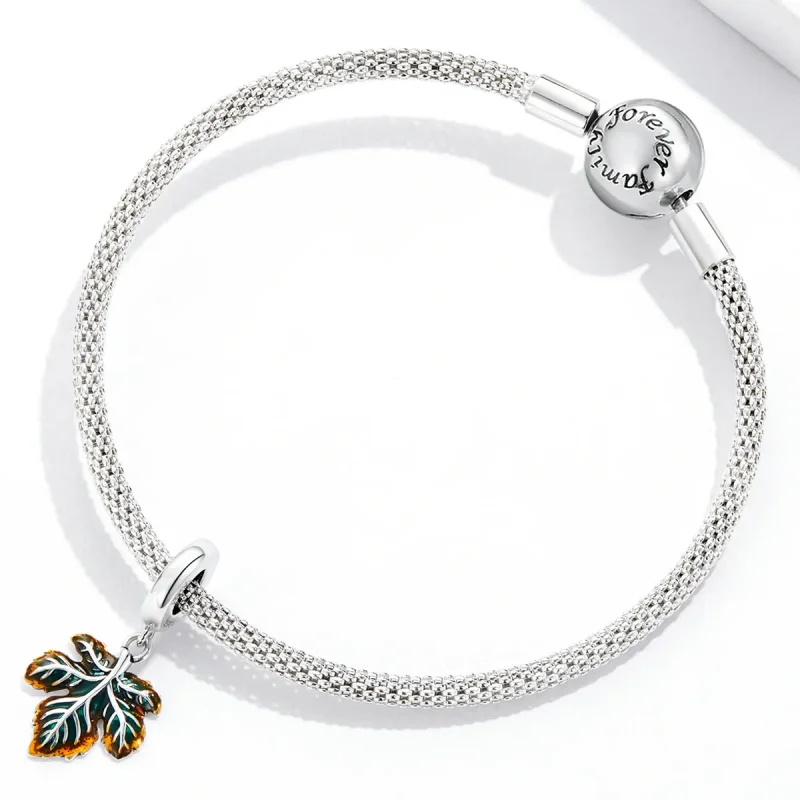 (image for) PANDORA Style Maple Leaf Dangle Charm - SCC2176 - View 3