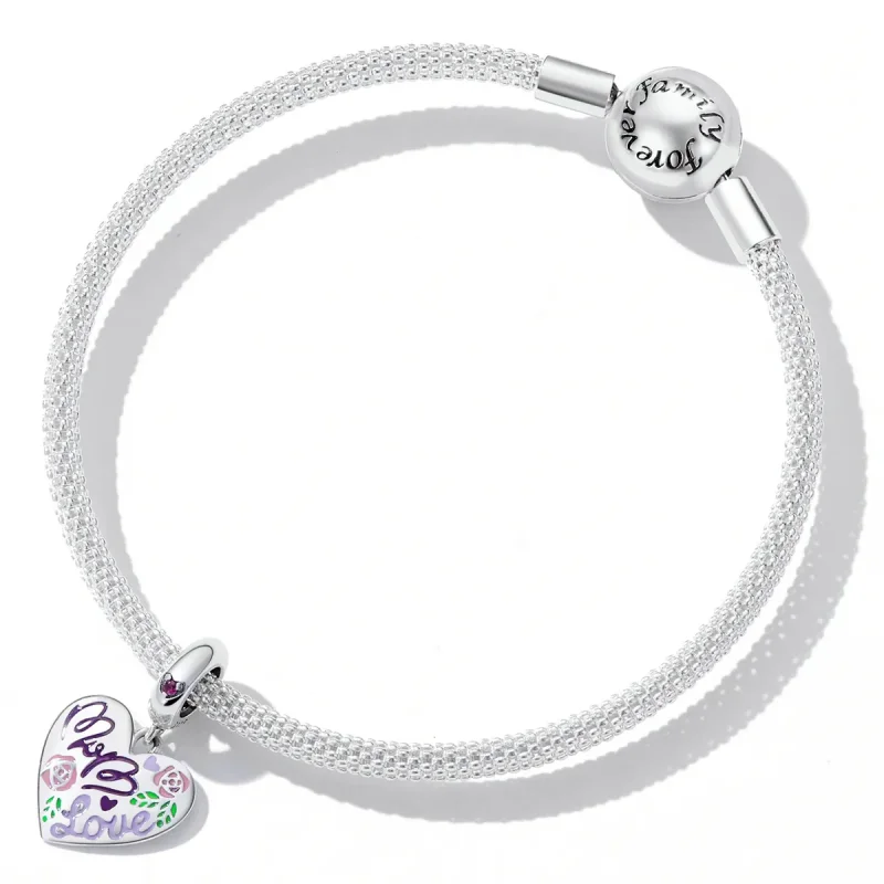 (image for) PANDORA Style Mother's Day - Colorful Graffiti Hearts Dangle Charm - BSC594 - View 5