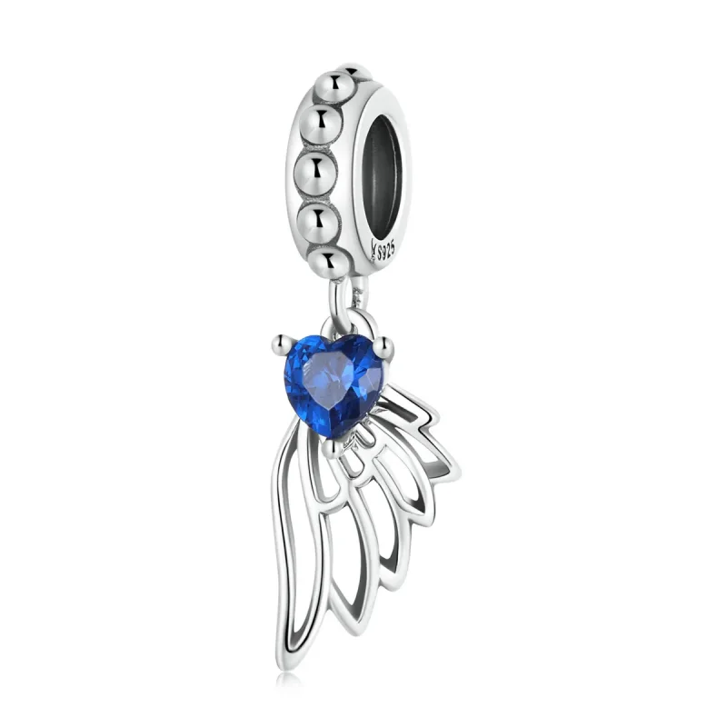 (image for) PANDORA Style Openwork Out Wings Dangle Charm - SCC2071 - Product Image