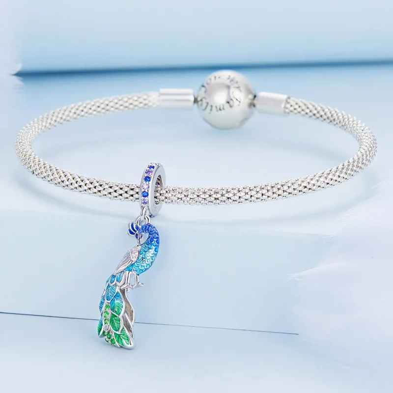 (image for) PANDORA Style Peacock Dangle Charm - BSC696 - View 3