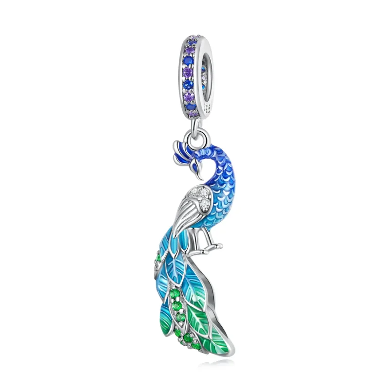 (image for) PANDORA Style Peacock Dangle Charm - BSC696 - Product Image