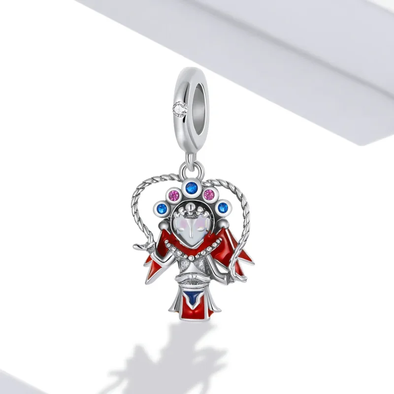 (image for) PANDORA Style Peking Opera Puppet Dangle Charm - SCC2109 - View 2