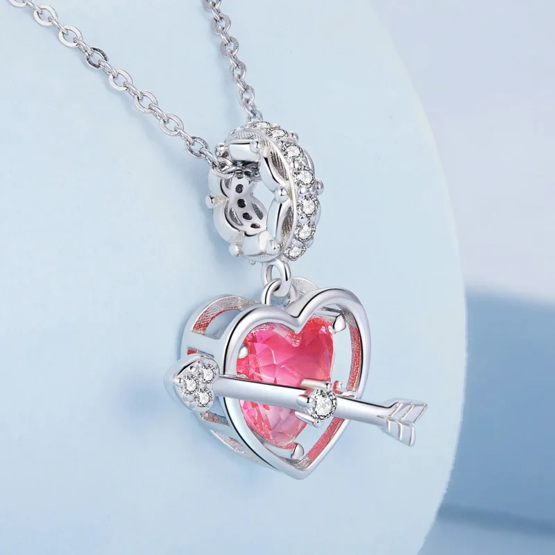 (image for) PANDORA Style Piercing Heart Dangle Charm - BSC680 - View 2