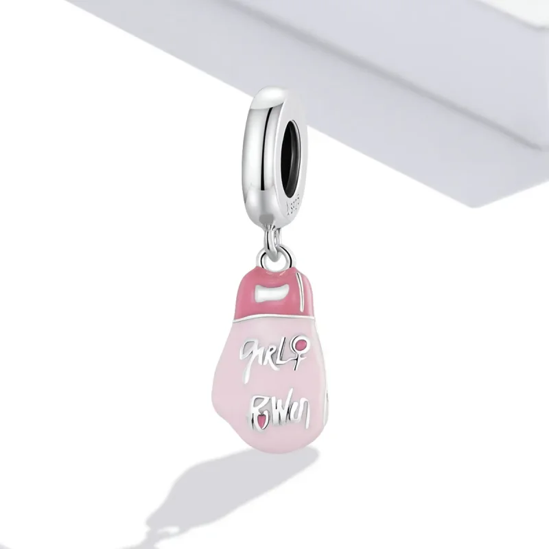 (image for) PANDORA Style Pink Boxing Gloves Dangle Charm - SCC2148 - View 2