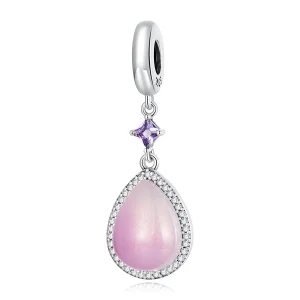 (image for) PANDORA Style Pink Water Drop Dangle Charm - SCC2272