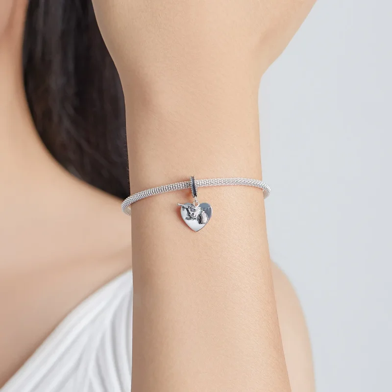 (image for) PANDORA Style Pistol Heart Dangle Charm - SCC1993 - View 5