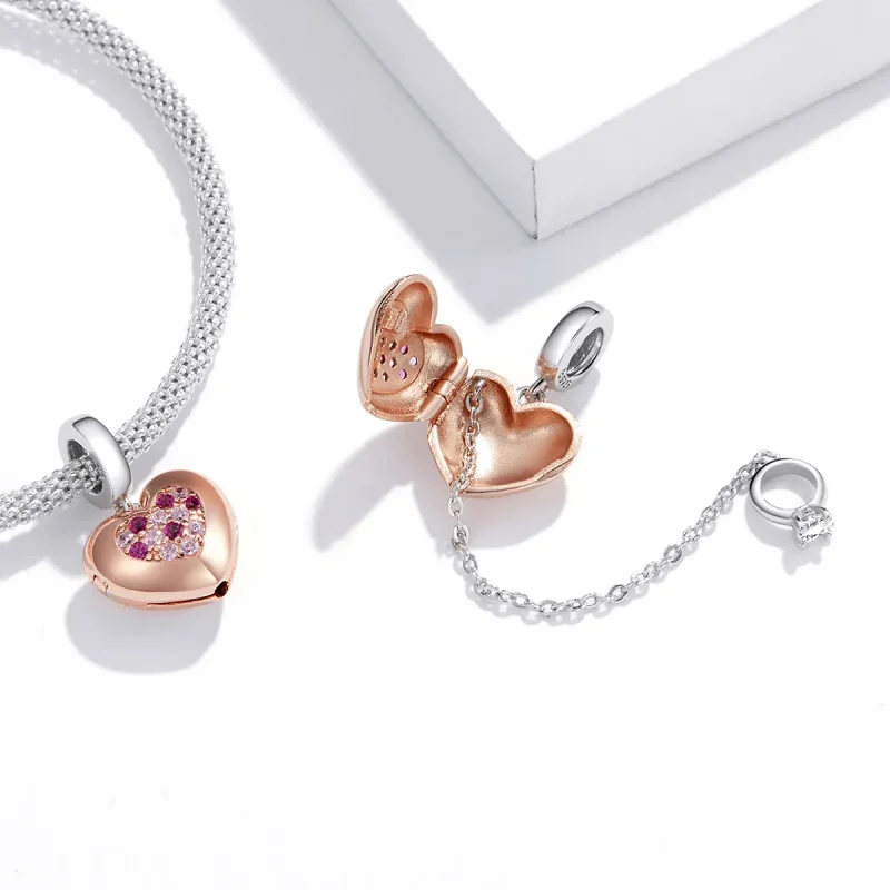 (image for) PANDORA Style Promise of Love Dangle Charm - BSC396 - View 4