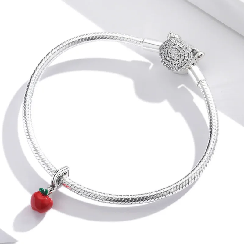 (image for) PANDORA Style Red Apple Dangle Charm - SCC1913 - View 3