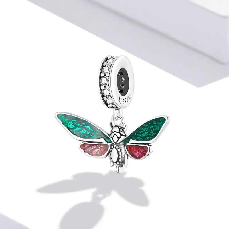 (image for) PANDORA Style Retro Moth Dangle Charm - SCC2034 - View 2
