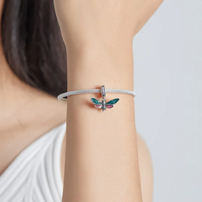 (image for) PANDORA Style Retro Moth Dangle Charm - SCC2034 - View 5