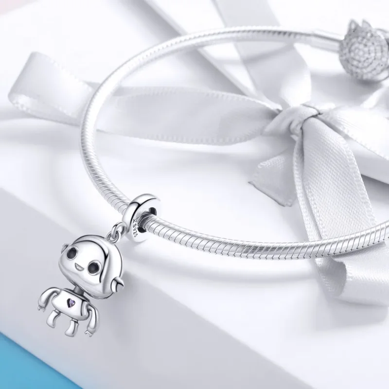 (image for) PANDORA Style Robot Dangle Charm - SCC924 - View 3