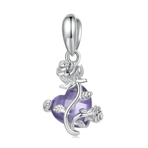 (image for) PANDORA Style Rose Heart Dangle Charm - BSC661