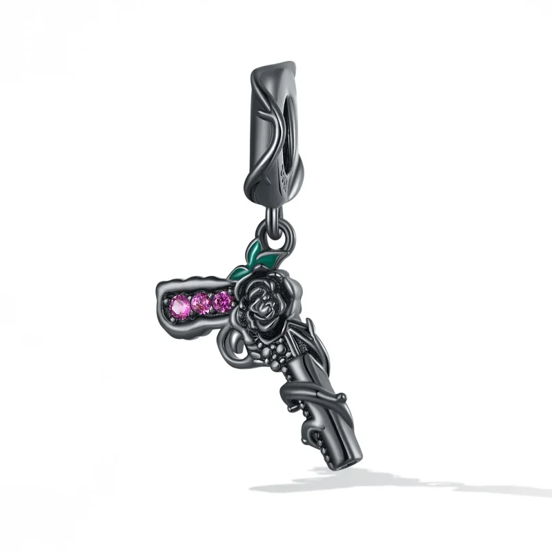 (image for) PANDORA Style Rose Pistol Dangle Charm - SCC2241 - View 2