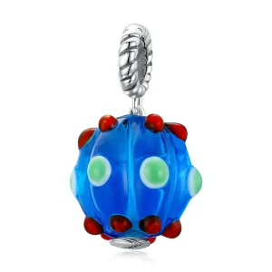 (image for) PANDORA Style Royal Blue Glass Beads Dangle Charm - SCC1968