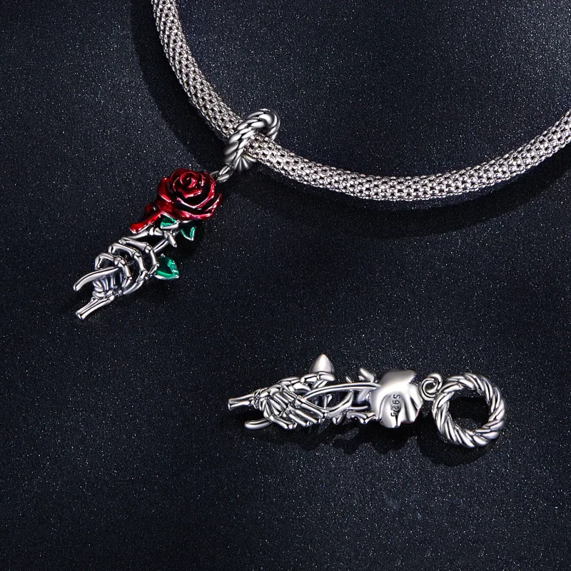 (image for) PANDORA Style Scarlet Rose Dangle Charm - SCC2404 - View 4