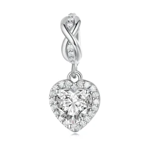 (image for) PANDORA Style Shining Heart Dangle Charm - BSC663
