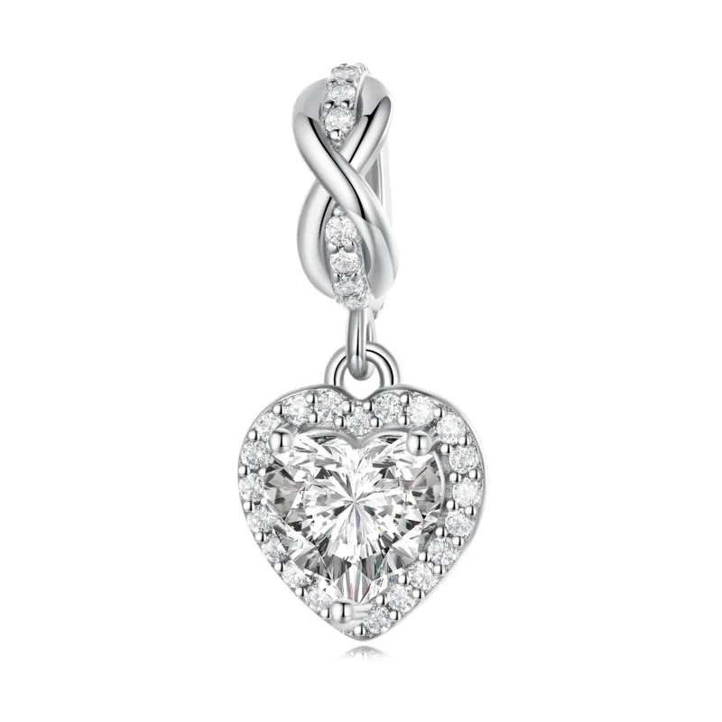 (image for) PANDORA Style Shining Heart Dangle Charm - BSC663 - Product Image