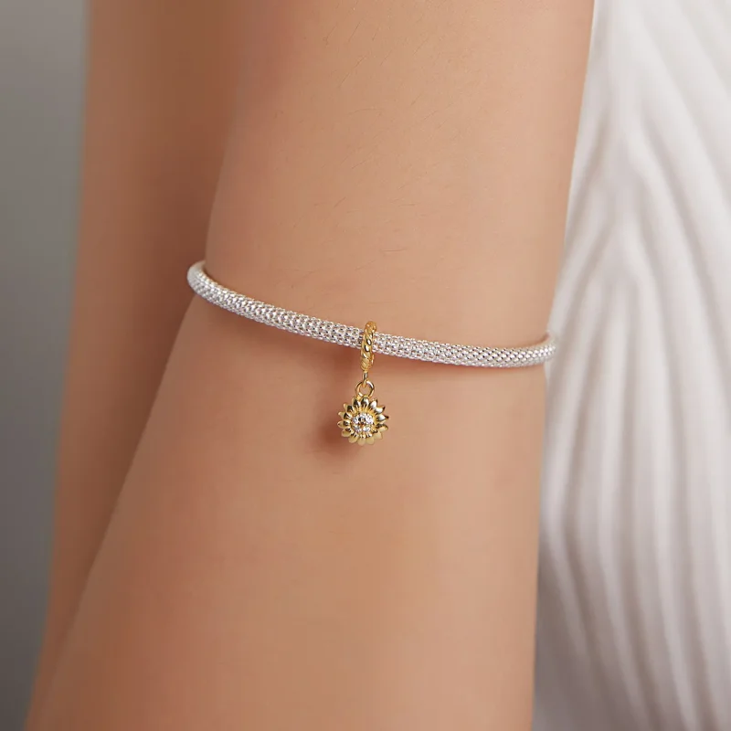 (image for) PANDORA Style Shining Sun Flower Dangle Charm - BSX002-L - View 5