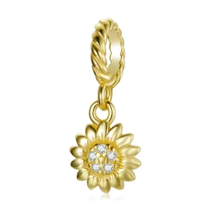 (image for) PANDORA Style Shining Sun Flower Dangle Charm - BSX002-L