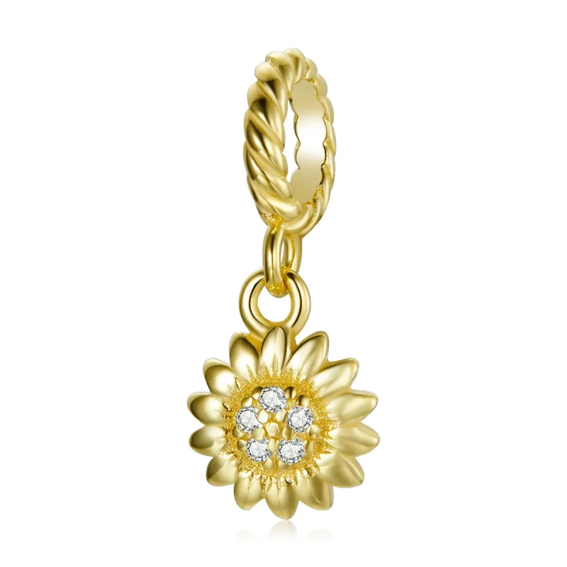 (image for) PANDORA Style Shining Sun Flower Dangle Charm - BSX002-L - Product Image