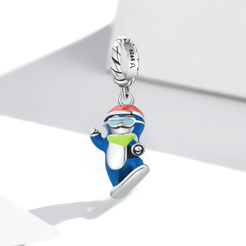 (image for) PANDORA Style Ski Penguin Dangle Charm - SCC2003 - View 2