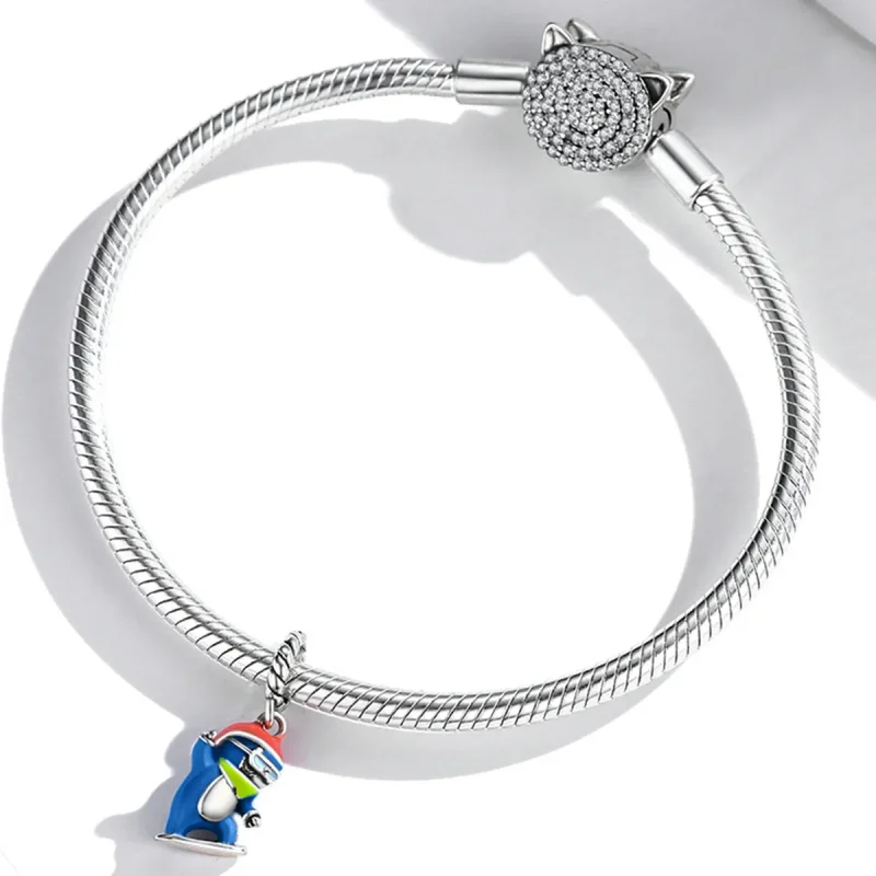 (image for) PANDORA Style Ski Penguin Dangle Charm - SCC2003 - View 3