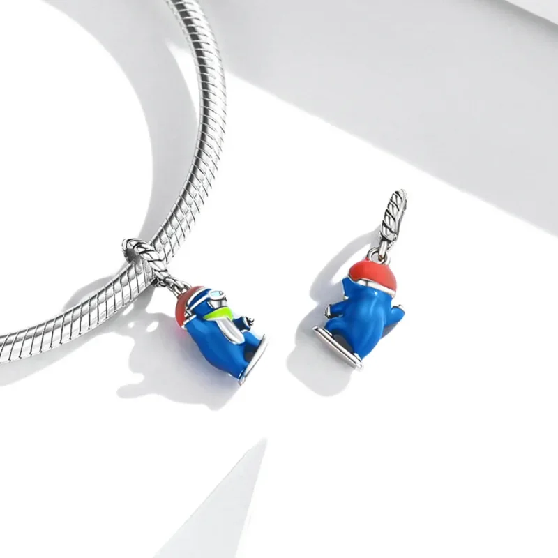 (image for) PANDORA Style Ski Penguin Dangle Charm - SCC2003 - View 4