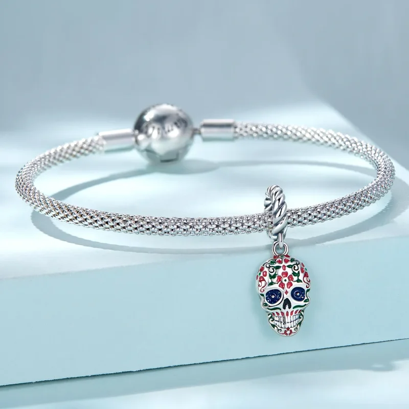 (image for) PANDORA Style Skull Dangle Charm - SCC2361 - View 3