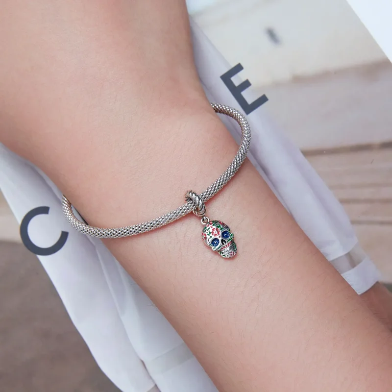 (image for) PANDORA Style Skull Dangle Charm - SCC2361 - View 5