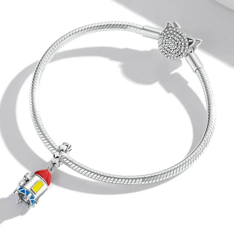 (image for) PANDORA Style Small Rocket Dangle Charm - SCC2058 - View 3