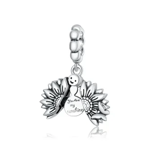 (image for) PANDORA Style Smiling Sunflower Dangle Charm - SCC1661