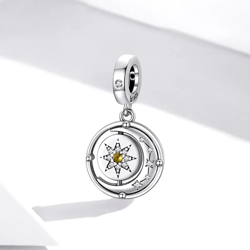 (image for) PANDORA Style Stars and Moon Flow Dangle Charm - BSC477 - View 2