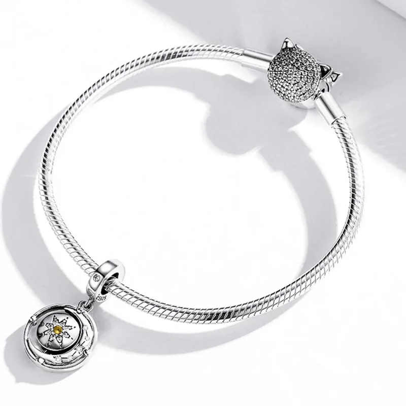 (image for) PANDORA Style Stars and Moon Flow Dangle Charm - BSC477 - View 3