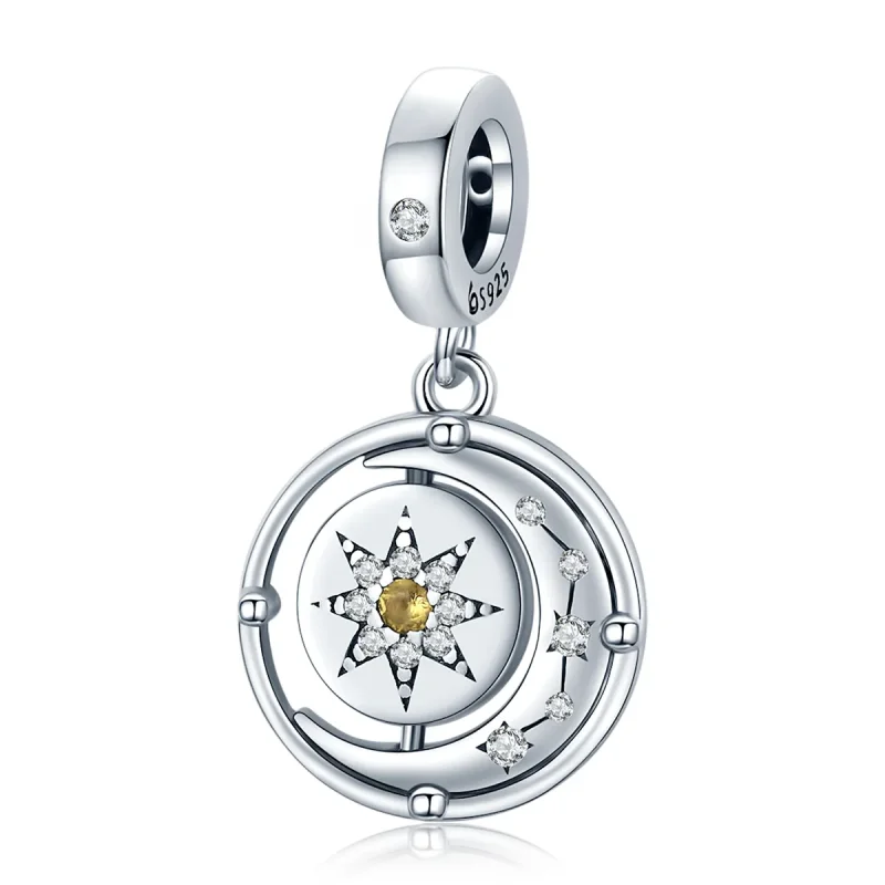 (image for) PANDORA Style Stars and Moon Flow Dangle Charm - BSC477 - Product Image