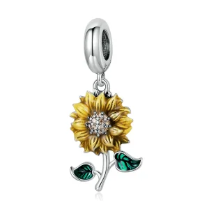 (image for) PANDORA Style Sunflower Dangle Charm - SCC2079