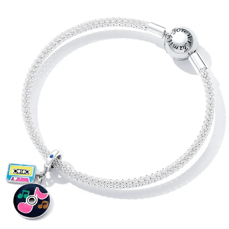 (image for) PANDORA Style Tape and Record Dangle Charm - SCC2219 - View 4